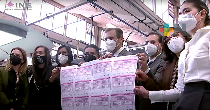 Inicia INE la producción de las papeletas para la Revocación de Mandato