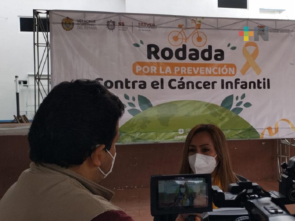 Con rodada conmemoran Día Internacional de Cáncer Infantil en Banderilla