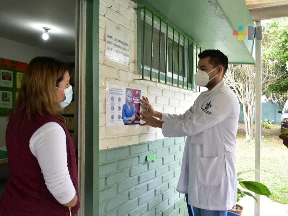 Para prevenir más contagios de Covid  colocan carteles en municipio de Emiliano Zapata