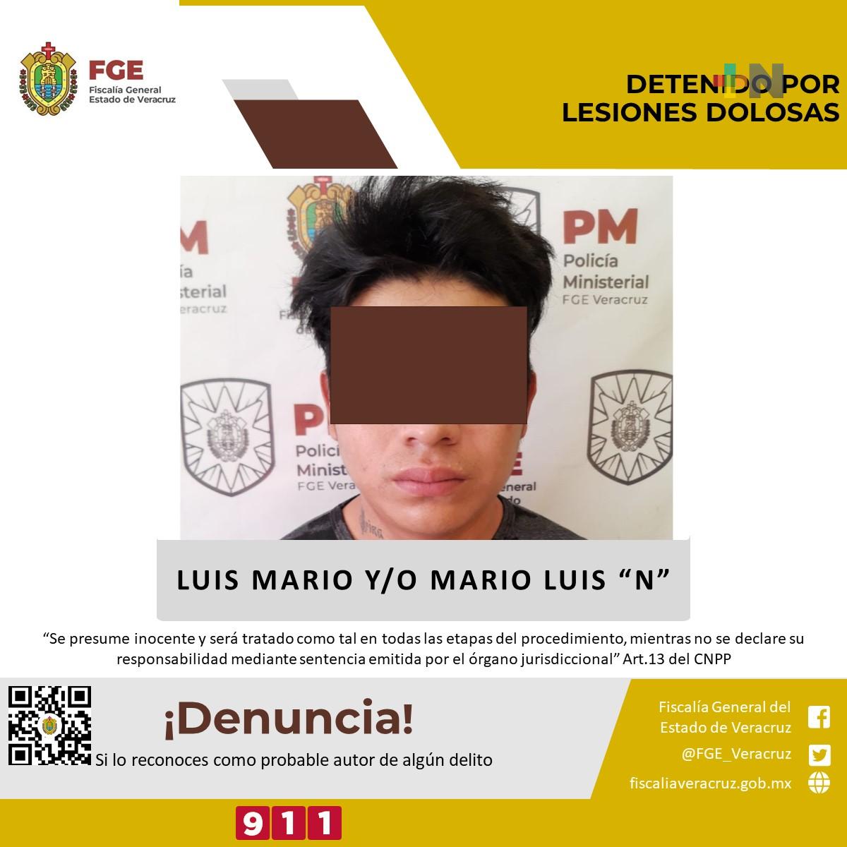 Detienen a sujeto en Nanchital; presunto responsable de lesiones dolosas