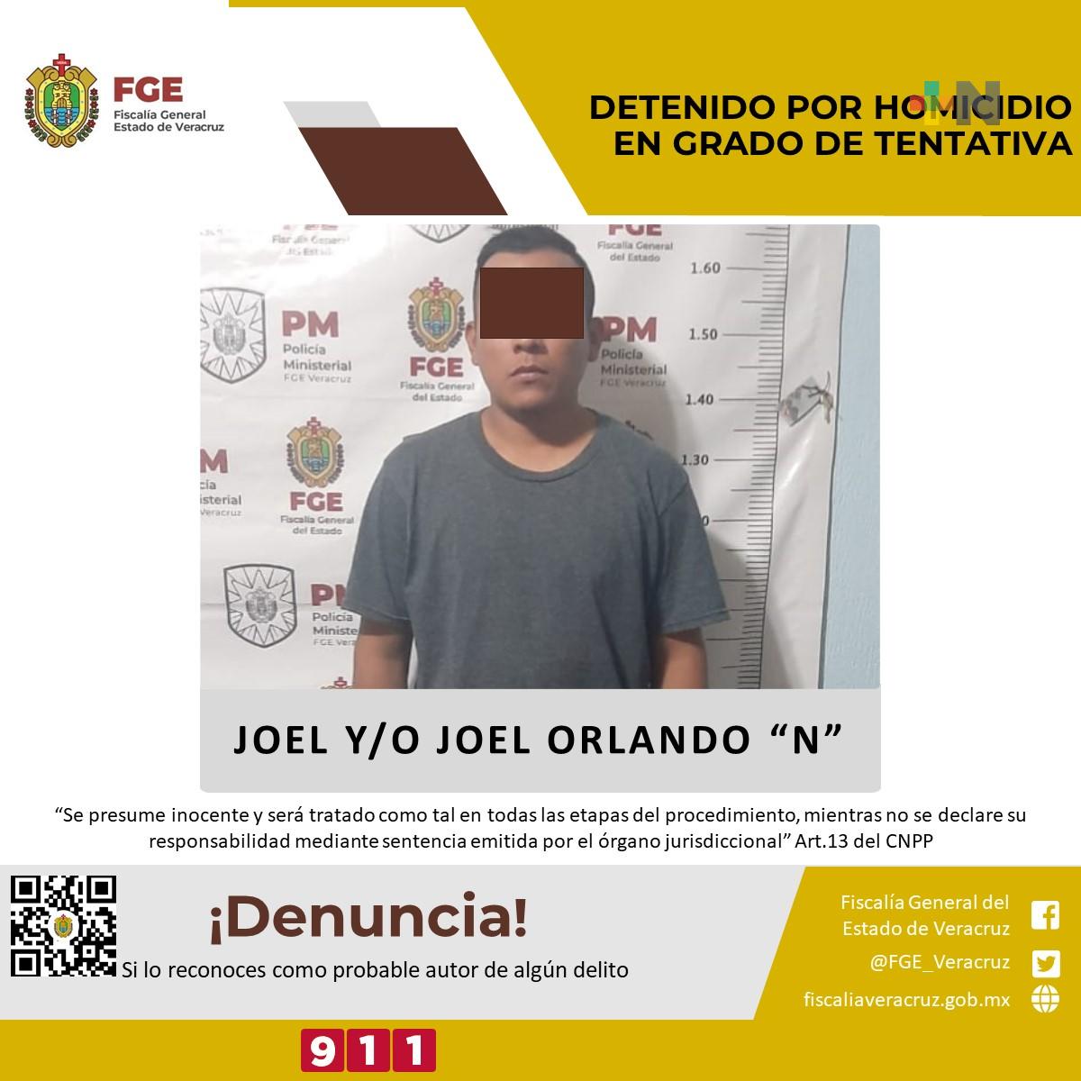 Fiscalía detiene a presunto responsable de homicidio en norte de Veracruz