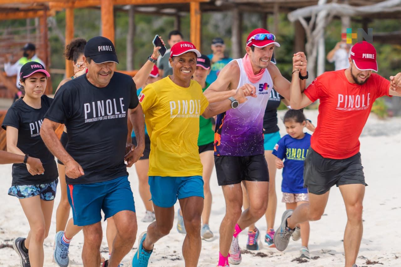 Concluye Germán Silva proyecto PINOLE corriendo por las venas de México