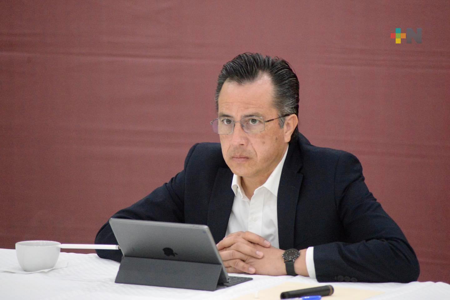 Desde Naranjos, coordina Cuitláhuac García operativos de seguridad en el estado