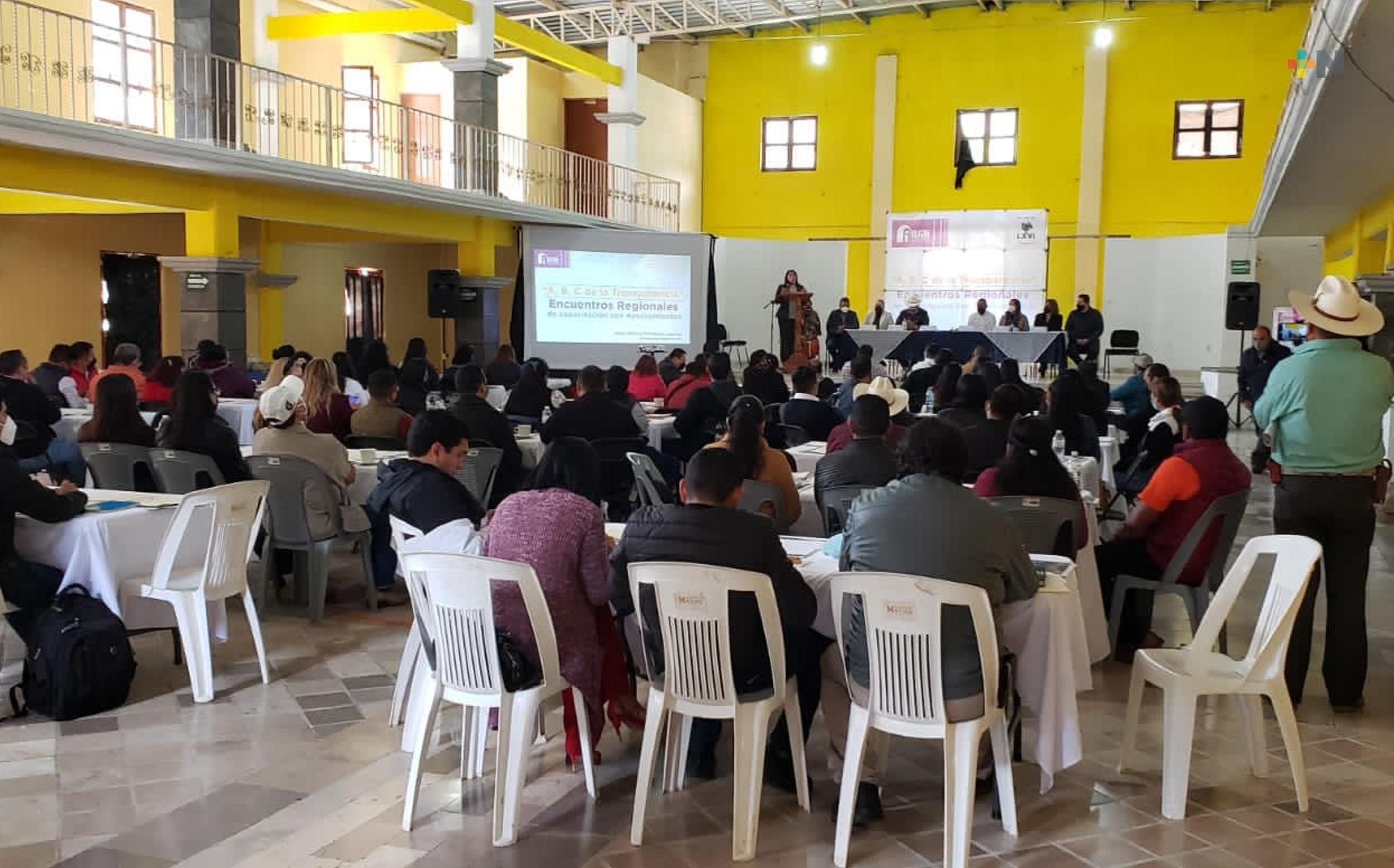 Inicia en Zongolica capacitación en materia de transparencia