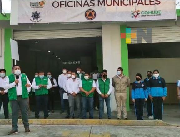 Tienen nuevas instalaciones departamentos del Ayuntamiento de Paso del Macho