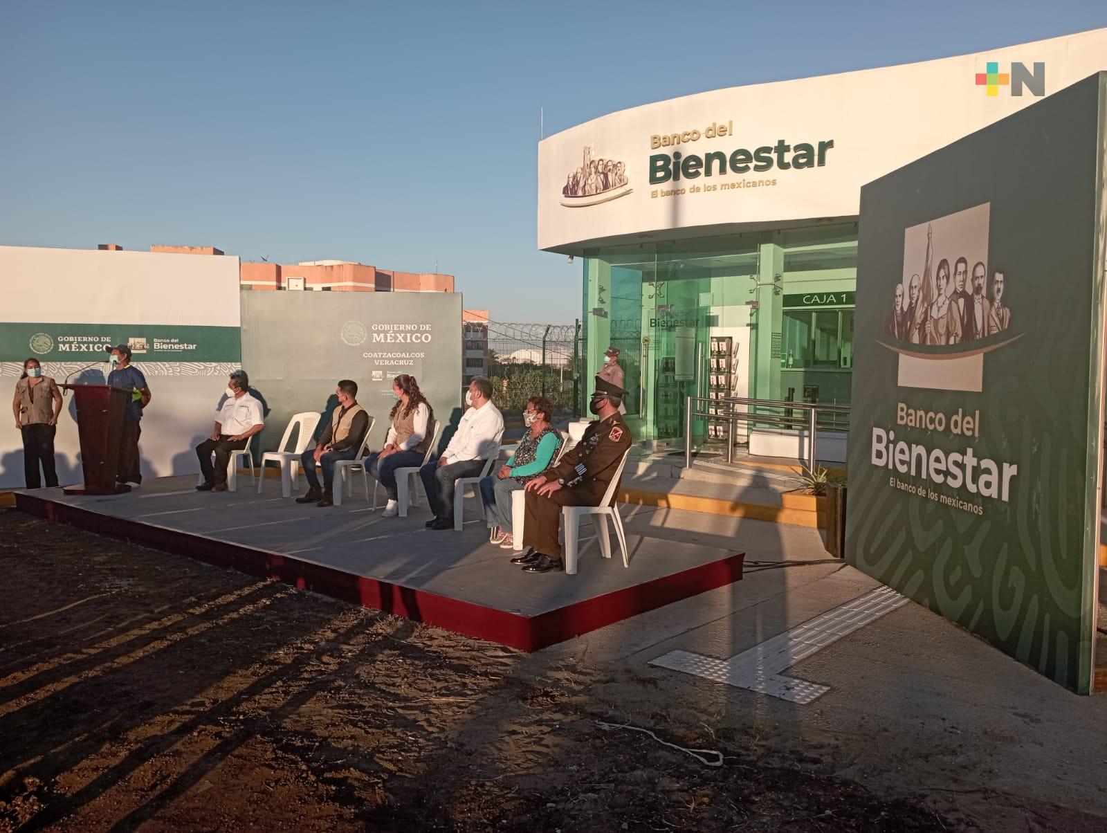 Inauguran en Coatza sucursal del Banco Bienestar