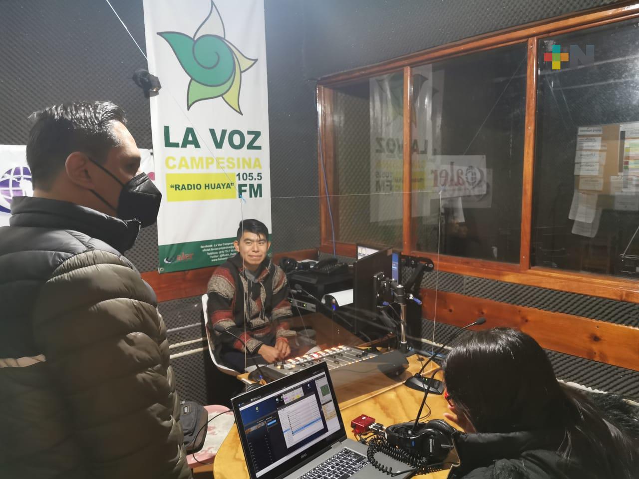 CEAPP se vincula con Radio Huayacocotla y periodistas de la región