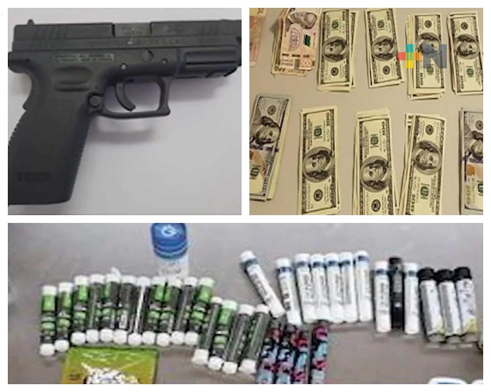 Armas, dinero y droga han decomisado en aduanas de México durante febrero