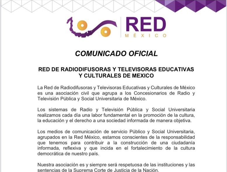 Medios públicos de México respaldan sentencia de la SCJN que ordena diferenciar contenidos entre información y opinión