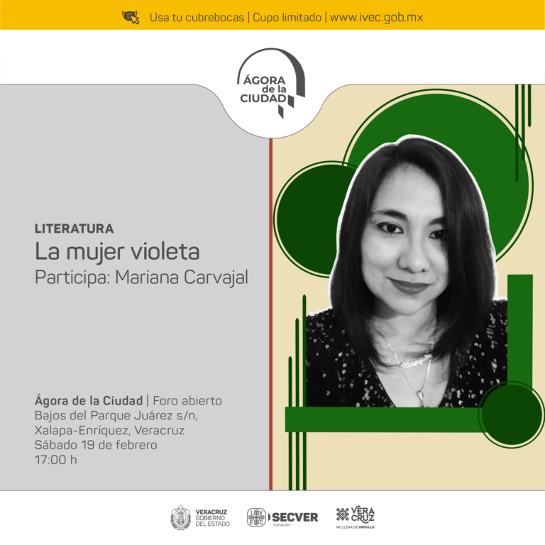 Presentan La mujer violeta, libro de Mariana Carvajal Rosas, en el Ágora