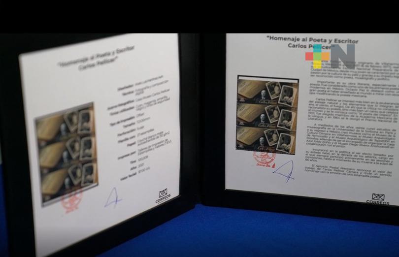 UV y Servicio Postal Mexicano cancelan estampilla postal en honor a Carlos Pellicer