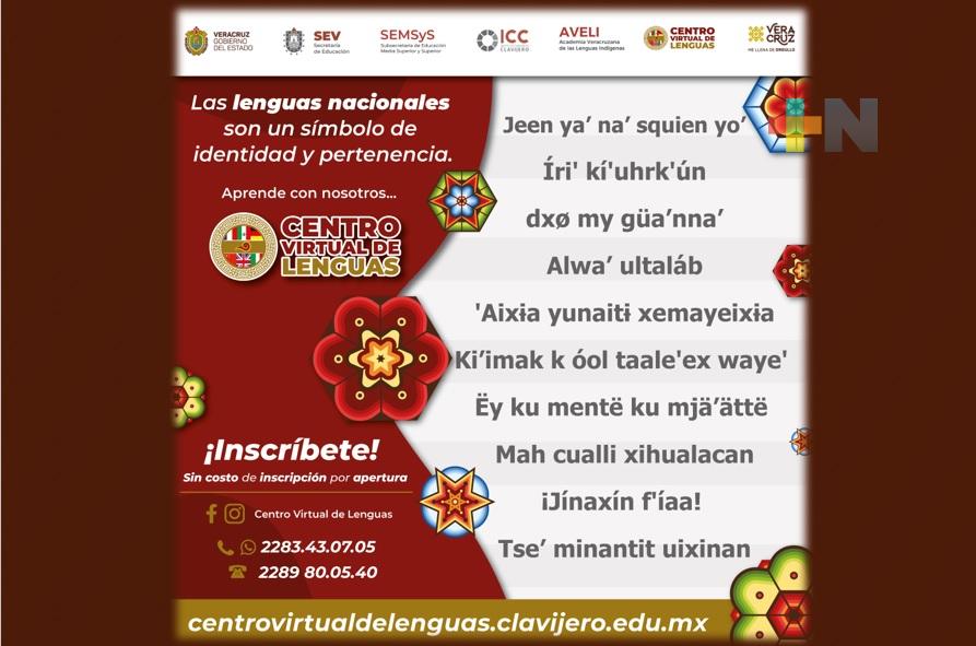 Aumenta interés en veracruzanos por ingresar al Centro Virtual de Lenguas