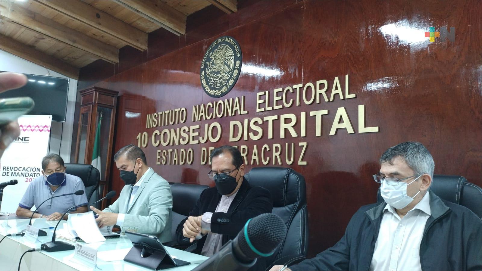 Instalarán más de 200 casillas en Xalapa para consulta de revocación de mandato