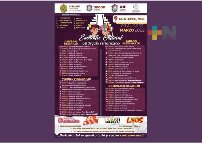 Coatepec será sede del Encuentro Cultural del Orgullo Veracruzano