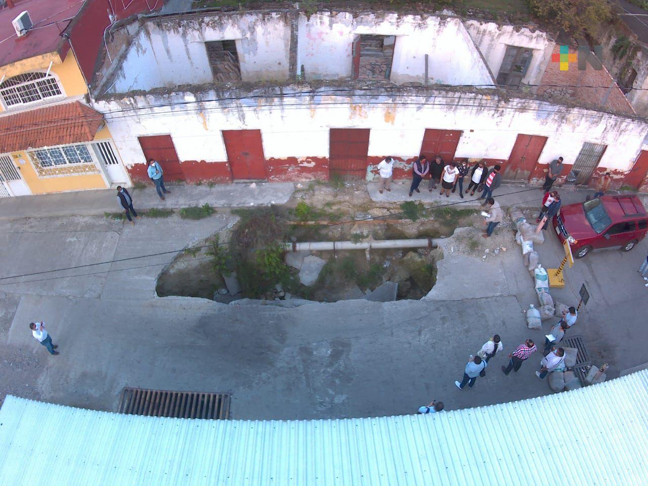 Socavón de Papantla afecta a familias, debe ser atendido de manera integral