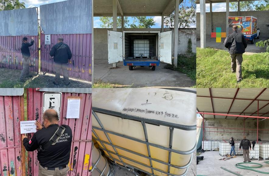 Mediante cateo la FGR asegura hidrocarburo y un vehículo en Tihuatlán