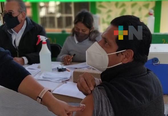 Continúa vacunación de refuerzo en el municipio de Xalapa