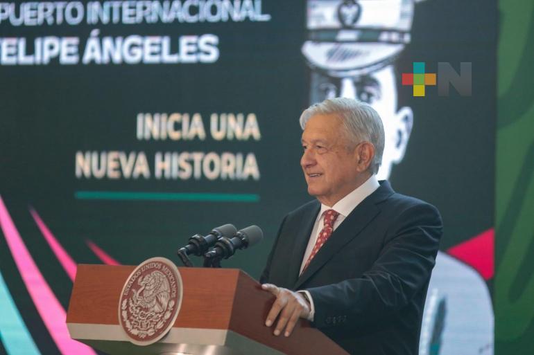 Aeropuerto Internacional Felipe Ángeles es un bien de la nación, afirma presidente