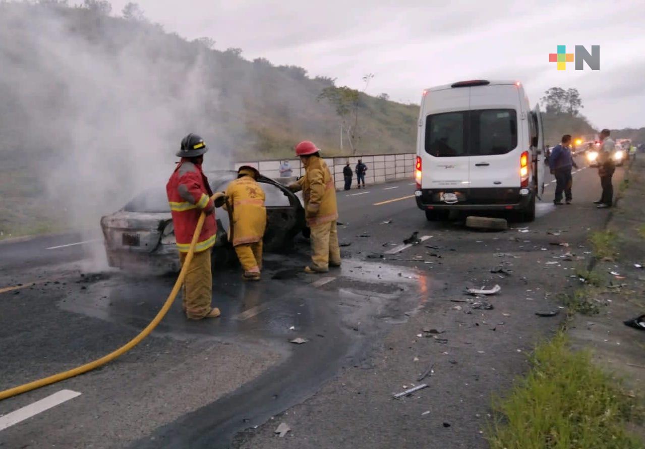 Se registra accidente en autopista Cardel-Poza Rica