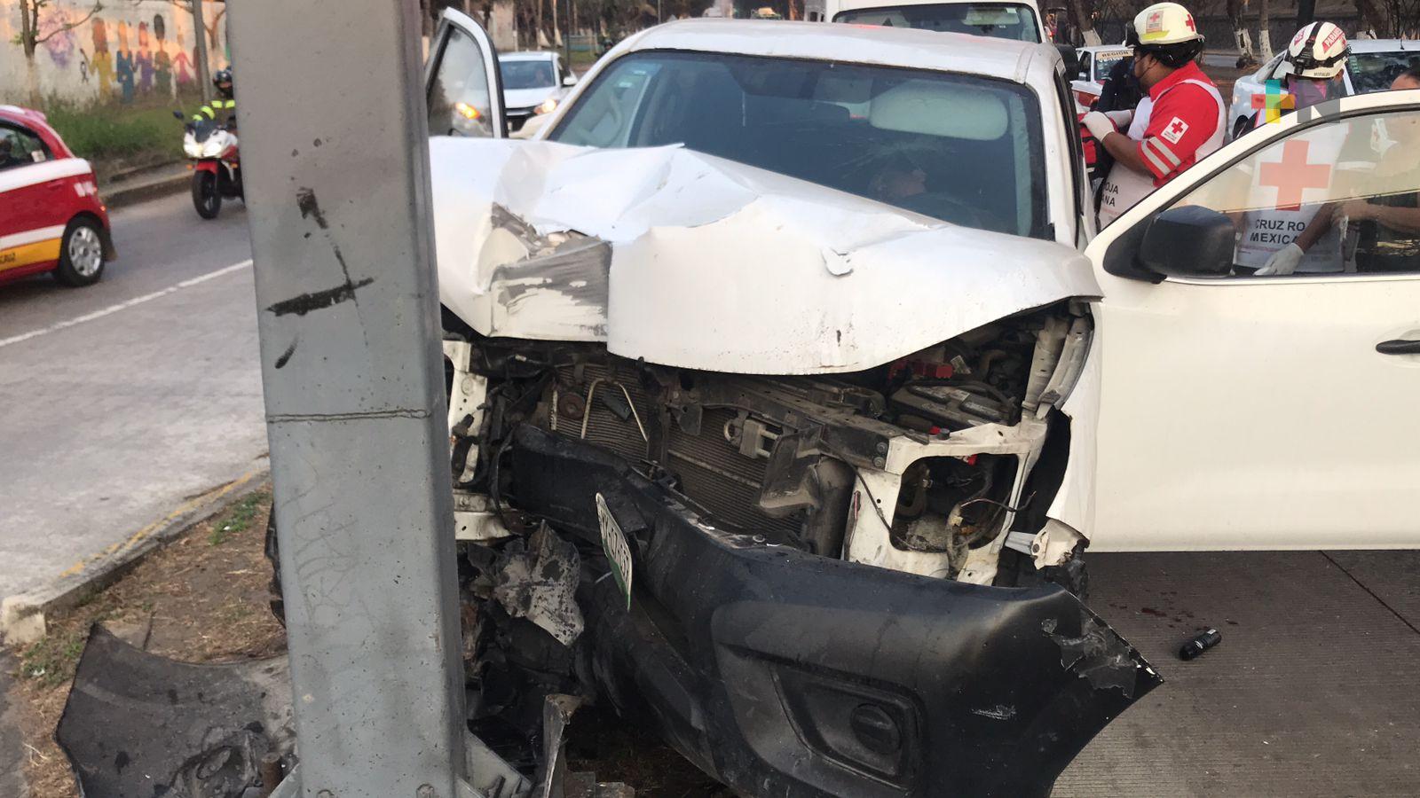 Reportan dos accidentes vehiculares en la ciudad de Veracruz