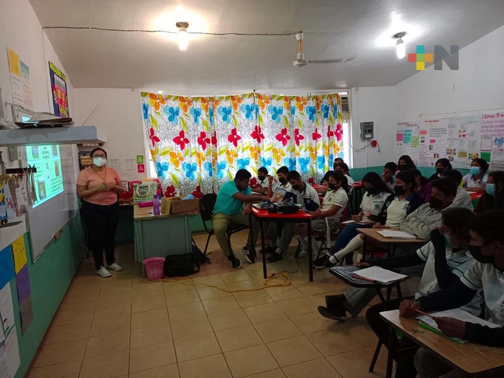 Buscan crear cultura sobre cuidado del medio ambiente en estudiantes de Tamiahua