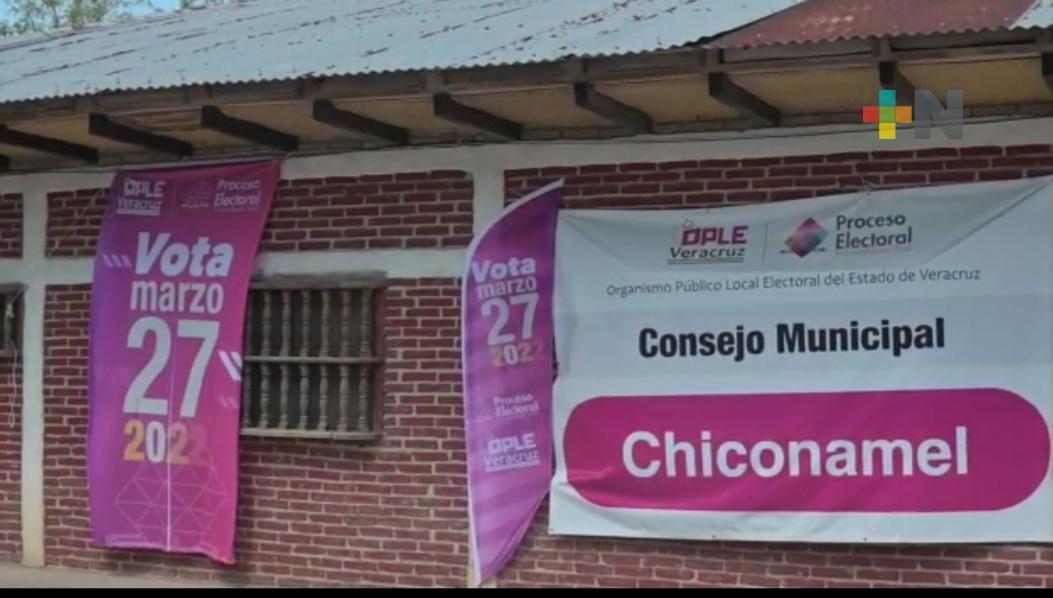 Se canceló el debate entre candidatos en Chiconamel, no hubo quórum