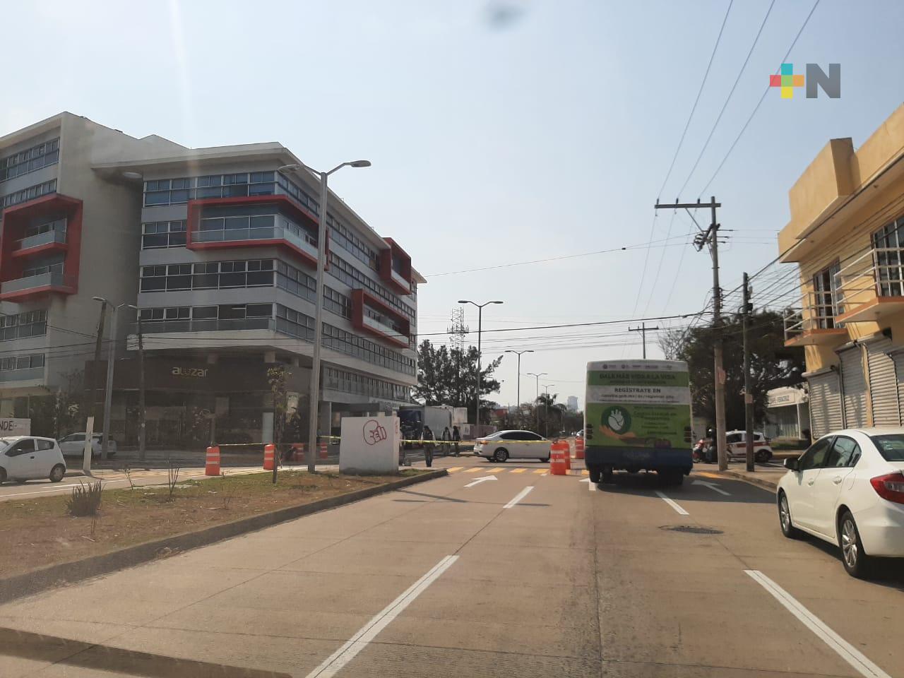 Cierre parcial en avenida Urano de Boca del Río por trabajos de mantenimiento