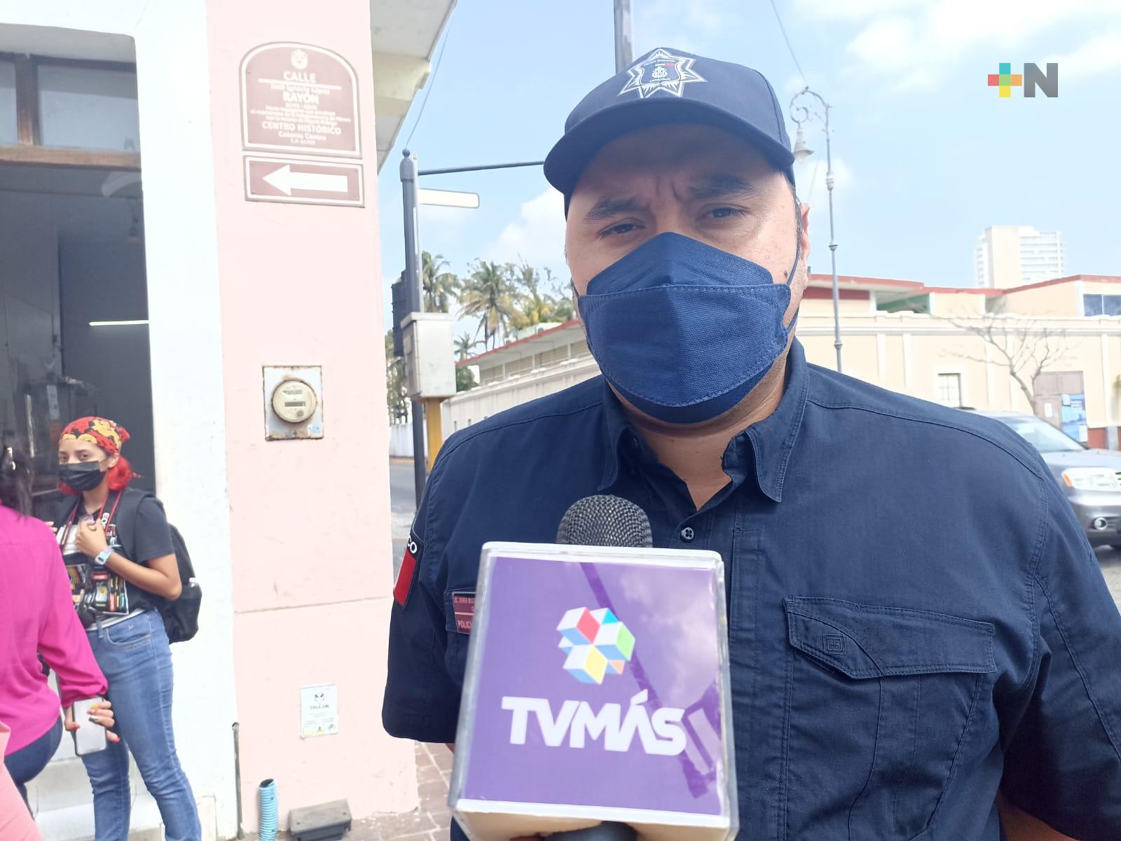 Aplica policía municipal de Veracruz operativos para inhibir delito