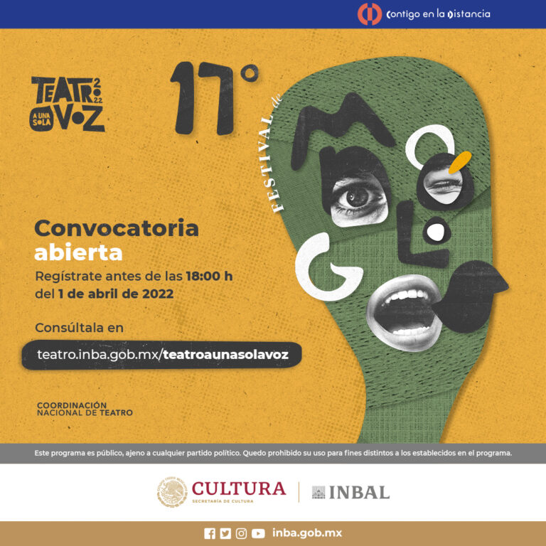 Convocan a la comunidad teatral a participar en el Festival de Monólogos Teatro a Una Sola Voz