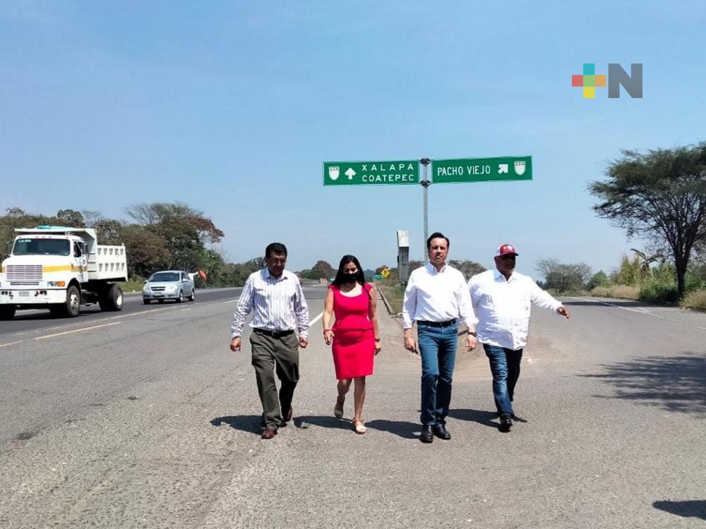 Gobernador Cuitláhuac García supervisa rehabilitación de libramiento Xalapa-Coatepec