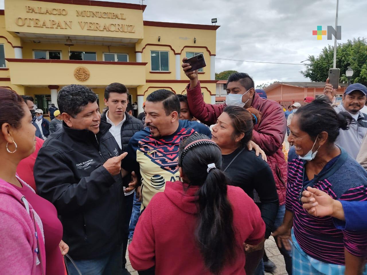 Conflicto por límites territoriales entre Oteapan y Chinameca será resuelto con justicia y en apego a las leyes: Gómez Cazarín