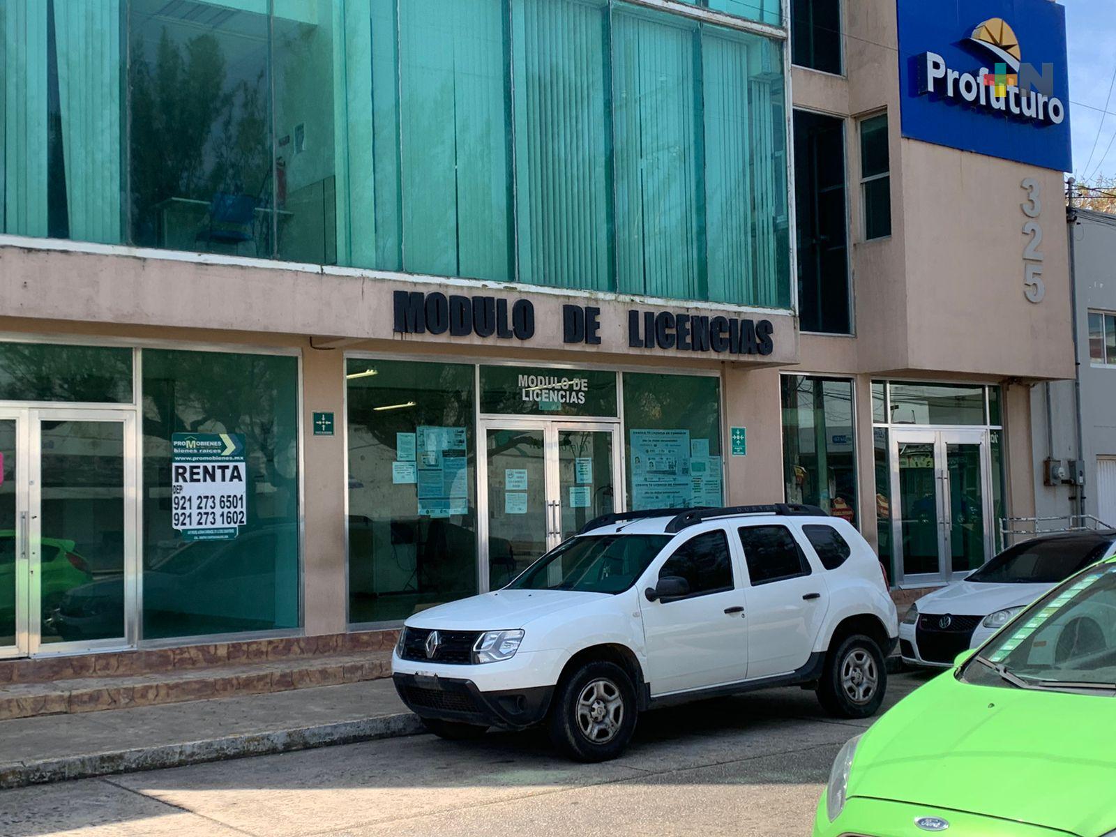 Interrumpida emisión de licencias de conducir en Coatza debido a desperfecto de equipo