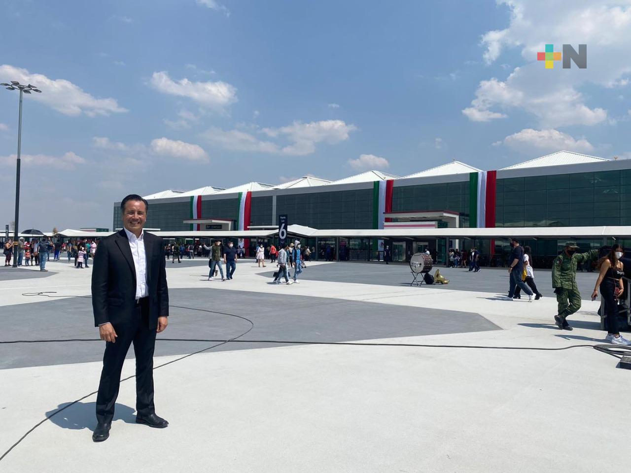 Aeropuerto Felipe Ángeles, una majestuosa obra: Cuitláhuac García