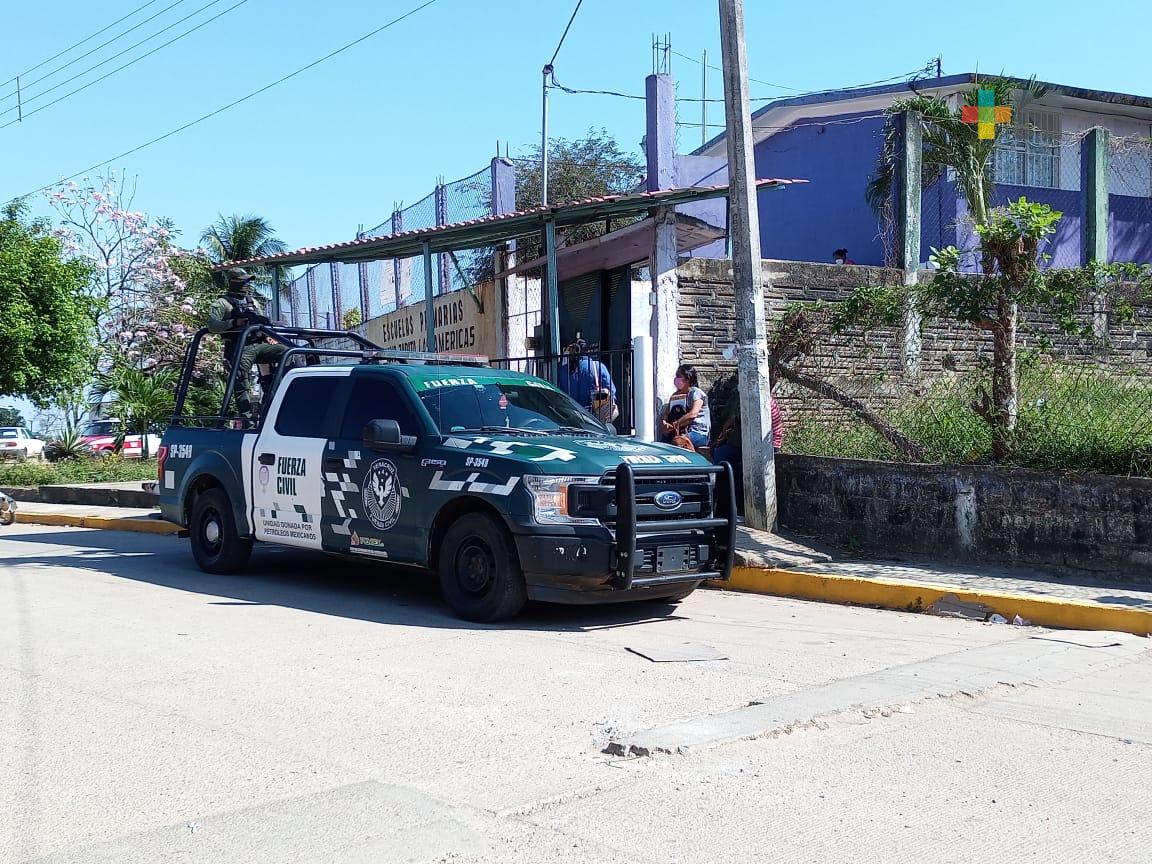 En orden y con seguridad se desarrolla la jornada electoral en Jesús Carranza