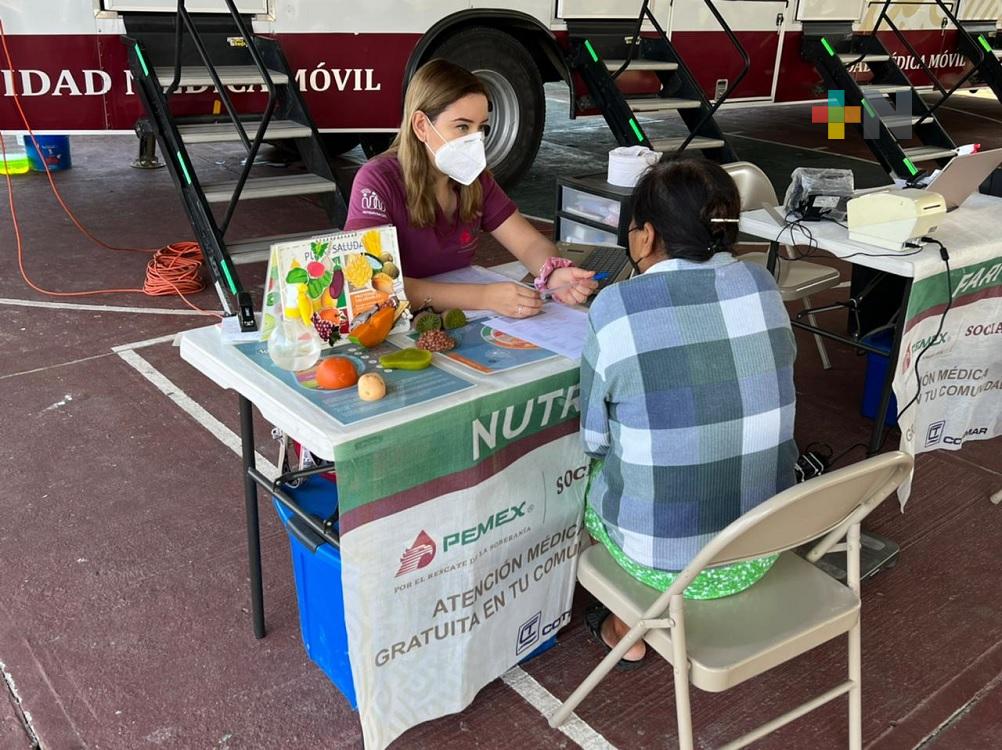 Pemex continúa brindando atención médica gratuita en Tamiahua