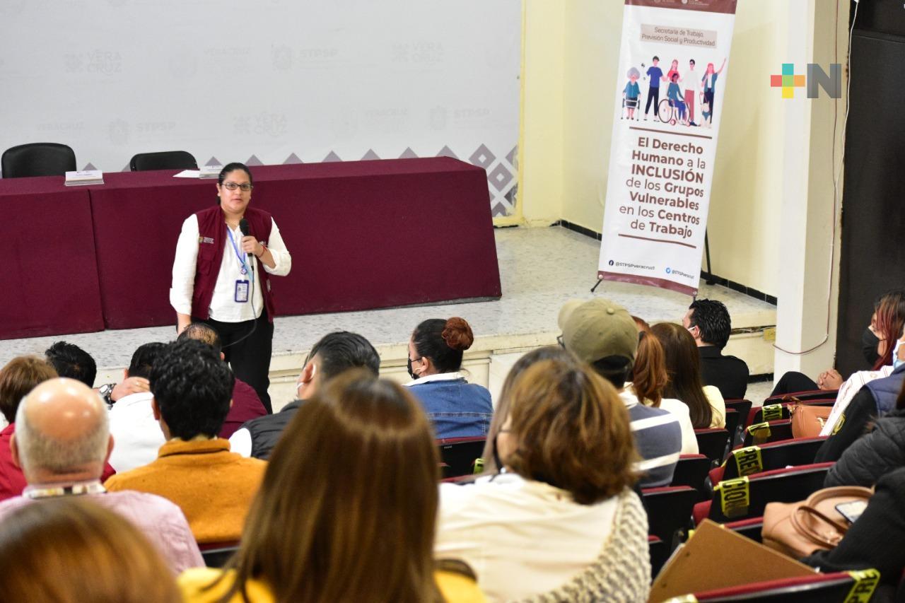 Promueve Secretaría de Trabajo inclusión de grupos vulnerables en la vida laboral