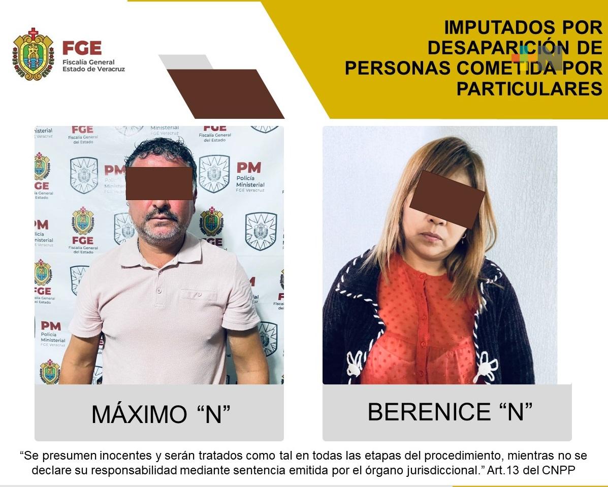 Máximo “N” y Berenice “N” son imputados por desaparición de personas