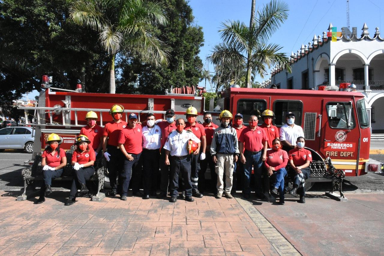 Celebran bomberos de Fortín, 10 años de fundación