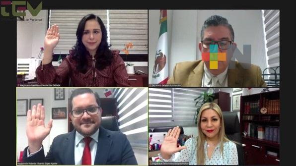 Sesión Pública por videoconferencia del Tribunal Electoral de Veracruz