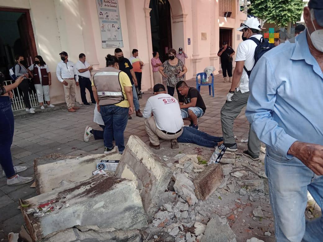 Colapsa estructura de la Parroquia Nuestra Señora de la Soledad  y deja personas heridas y una fallecida