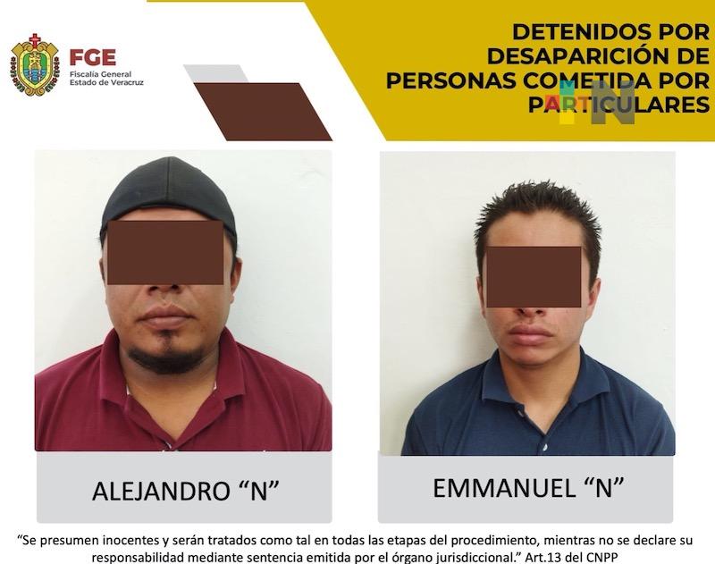 FGE ejecuta orden de aprehensión en contra de Alejandro «N» y Emmanuel «N»