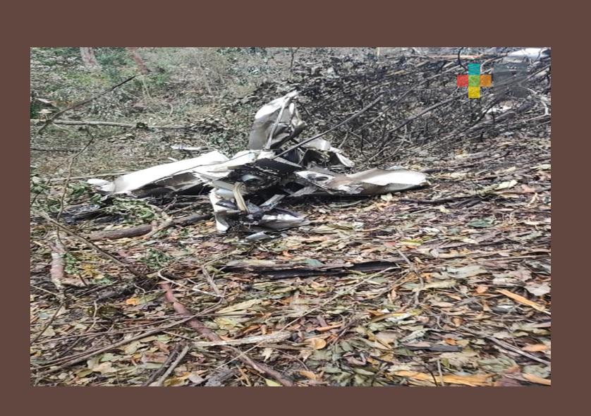 Confirman accidente aéreo en Hueyapan de Ocampo, mueren dos personas: SSP