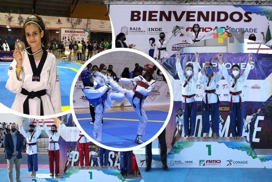 Brillan taekwondoines de Olympic Center en Campeonato Nacional 2022