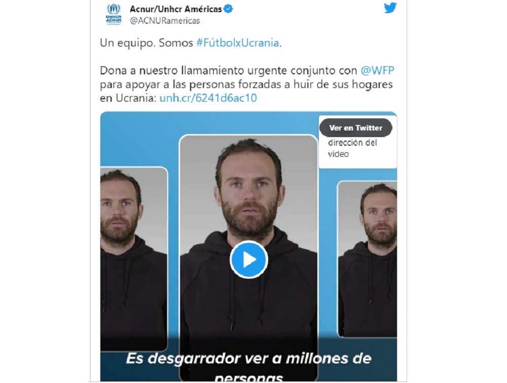La campaña #FútbolxUcrania intenta conseguir fondos para los refugiados