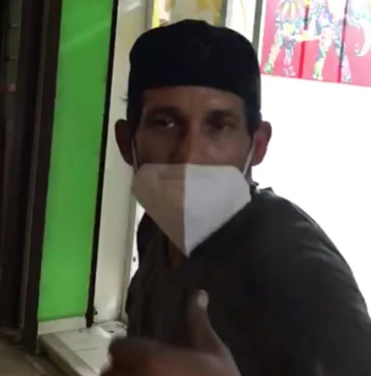 En redes sociales exhiben a presunto delincuente que robó cableado eléctrico en la ciudad de Veracruz