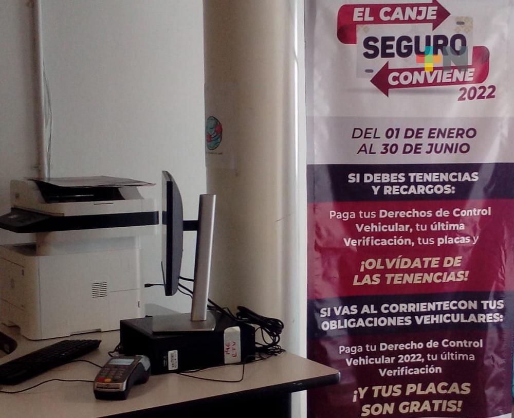 Sefiplan instalará módulos de canje de placas en dependencias estatales