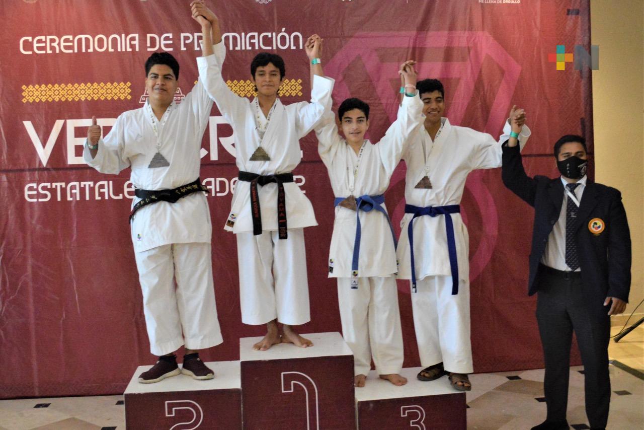 Poza Rica domina el Karate en los Juegos Estatales 2022