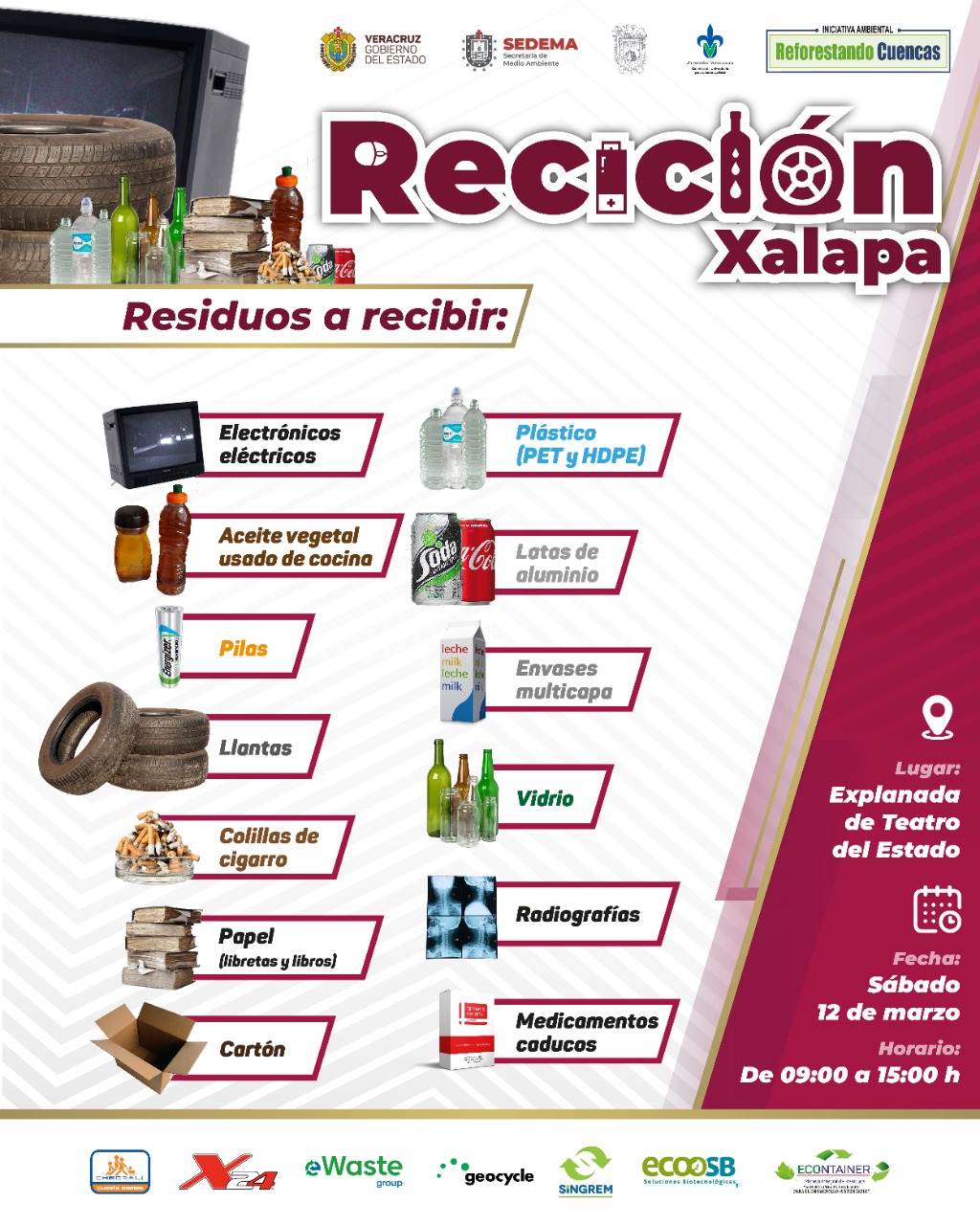 Este sábado realizarán Reciclón en Xalapa