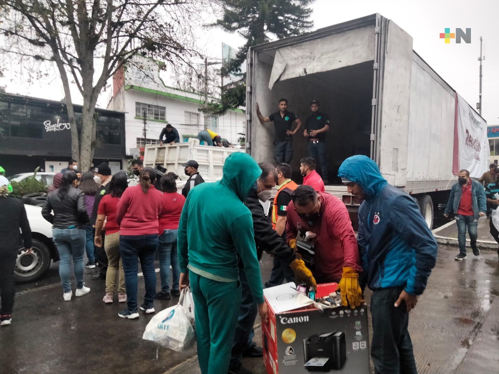 Primer reciclón de 2022 tuvo gran respuesta de la población en Xalapa y sus alrededores