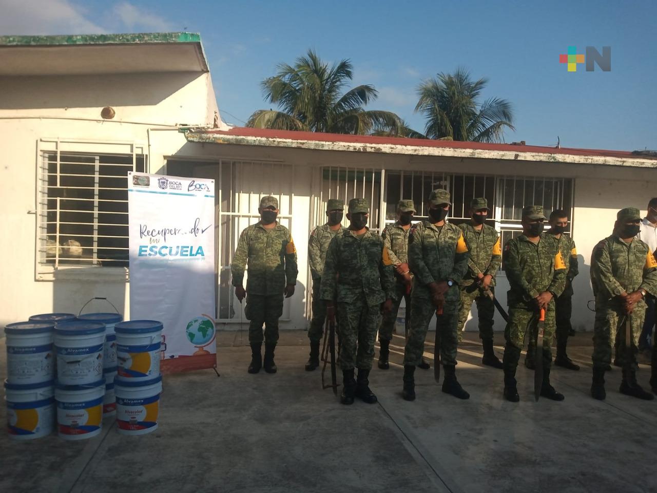 Continúa «Recuperando mi Escuela» en el municipio de Boca del Río